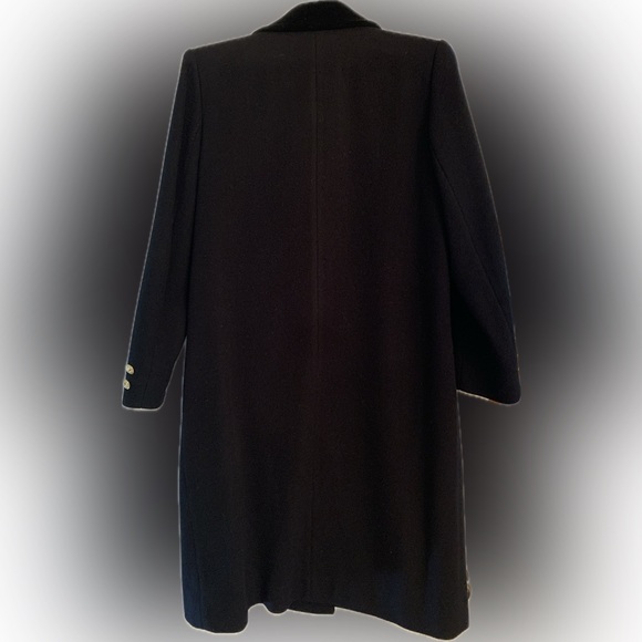 Vintage Women’s Wool Coat - Black - Picture 2 of 7